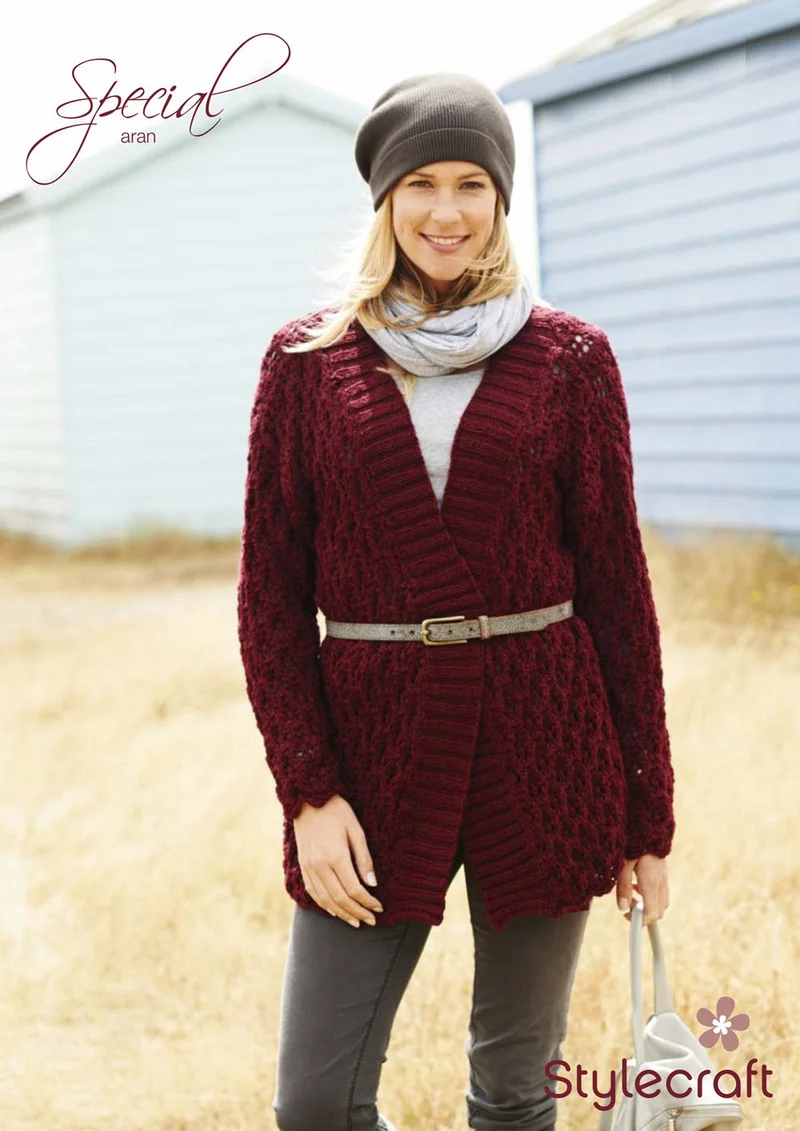 Strickanleitung Stylecraft Special Aran Nr. 9073 Jacke