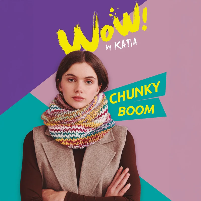 Katia Leaflet WOW Chunky Baum-Rollkragen-Strickanleitung NL/EN/DE/FR/ES/IT