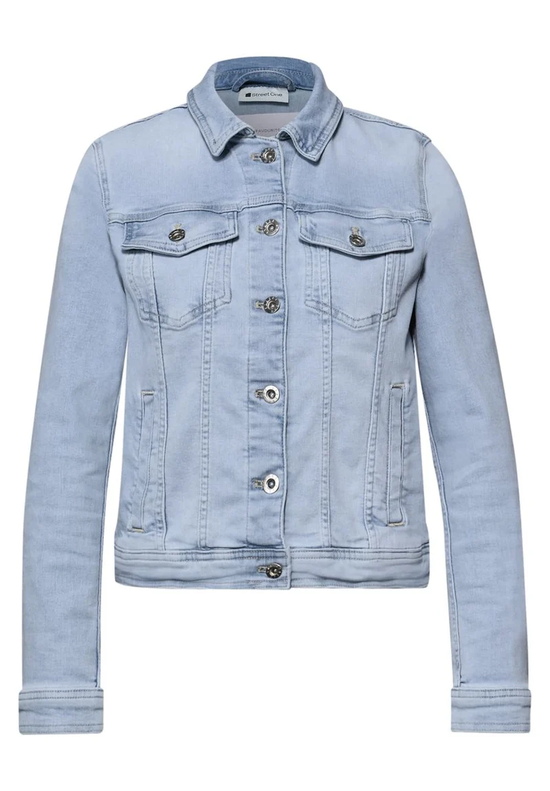 Jeansjacke mit Brusttaschen und Knöpfen