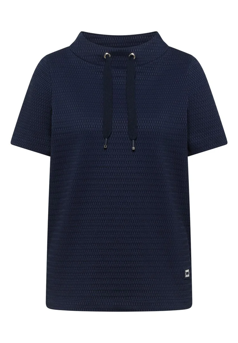 Shirt mit Funnel Neck im Two-Tone-Look