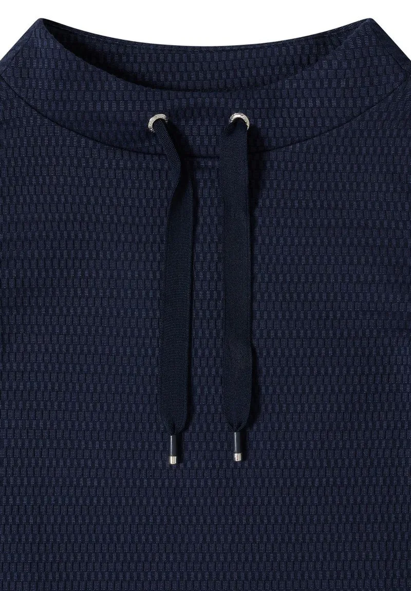 Shirt mit Funnel Neck im Two-Tone-Look