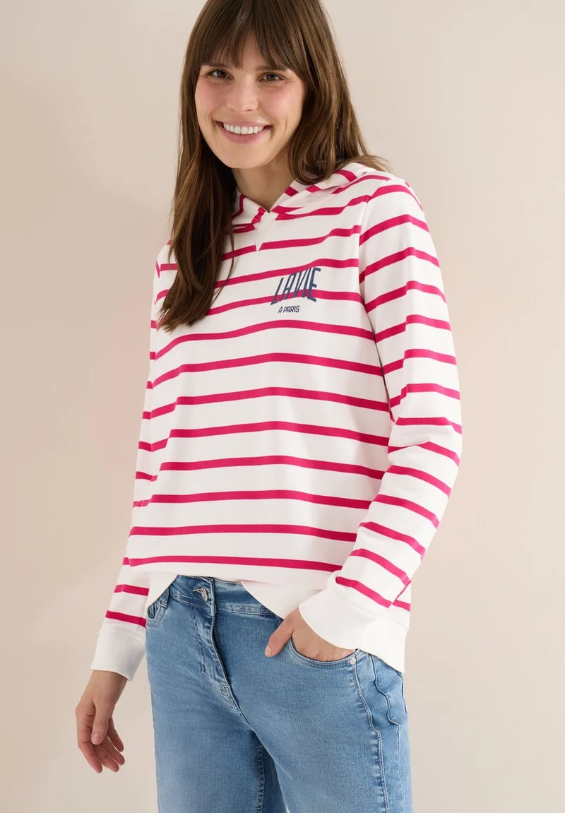 Sweatshirt mit Kapuze und Chestprint