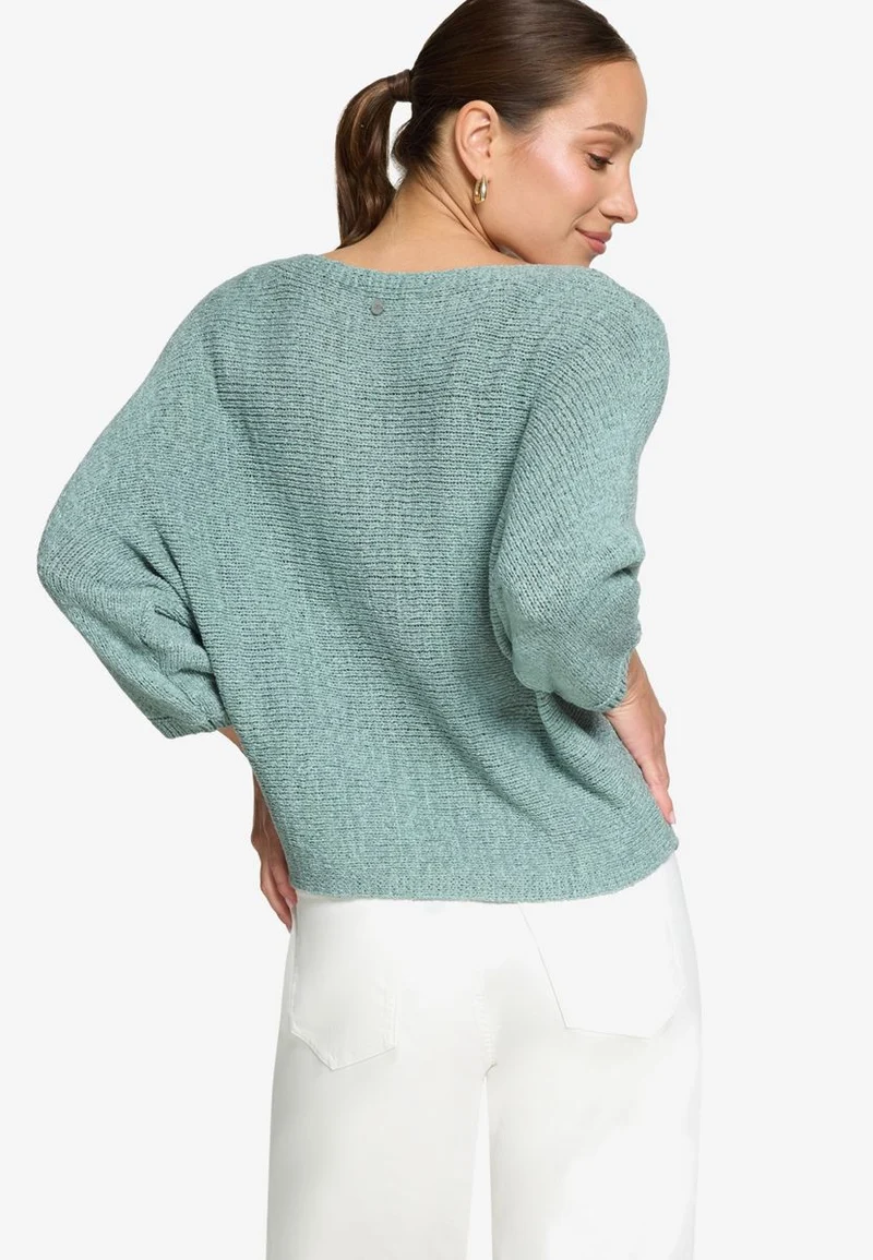 Strickpullover mit Fledermausärmeln
