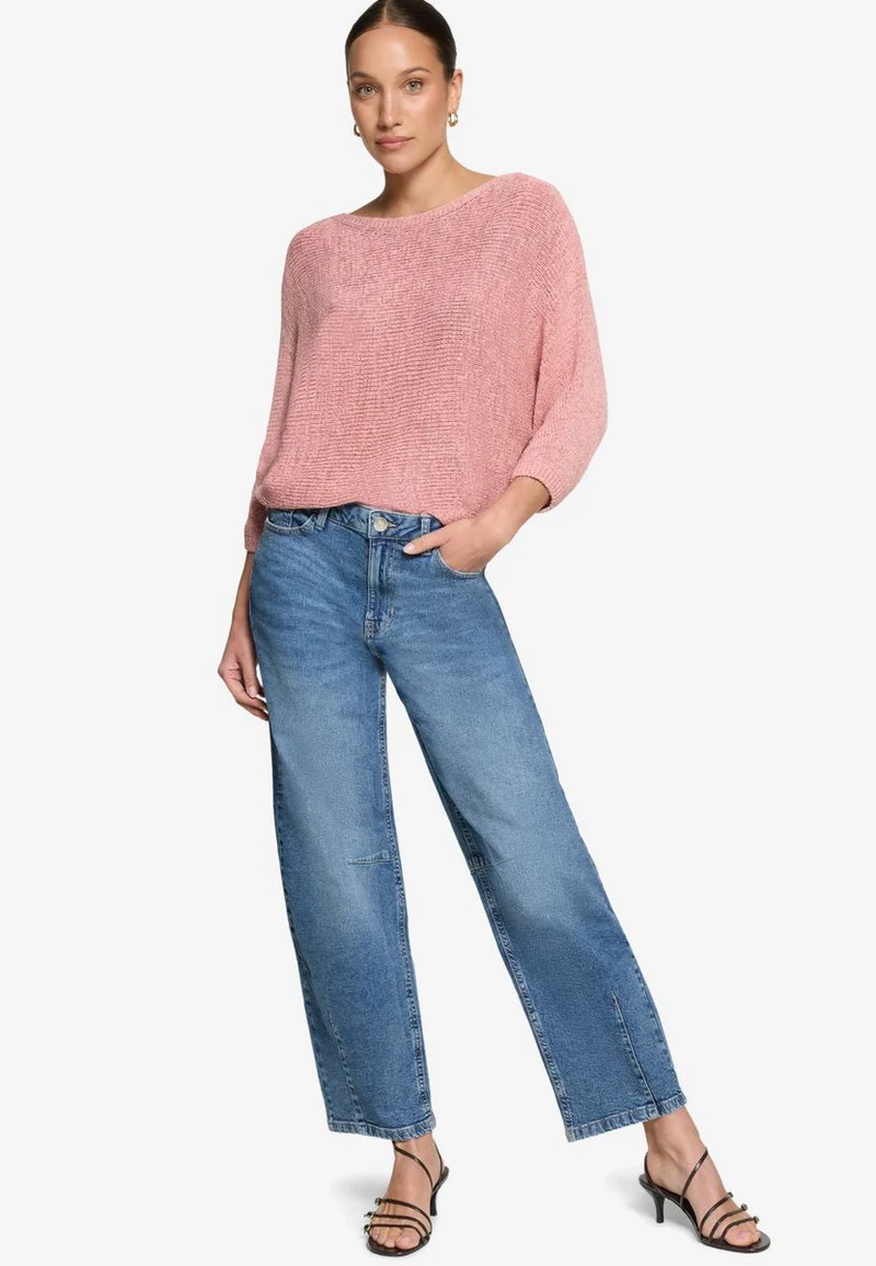 Strickpullover mit Fledermausärmeln