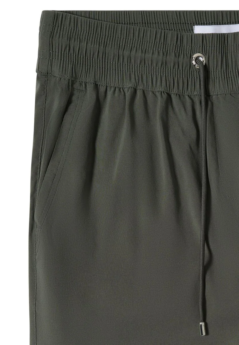 Mid Waist Slim Leg Hose im Casual Fit
