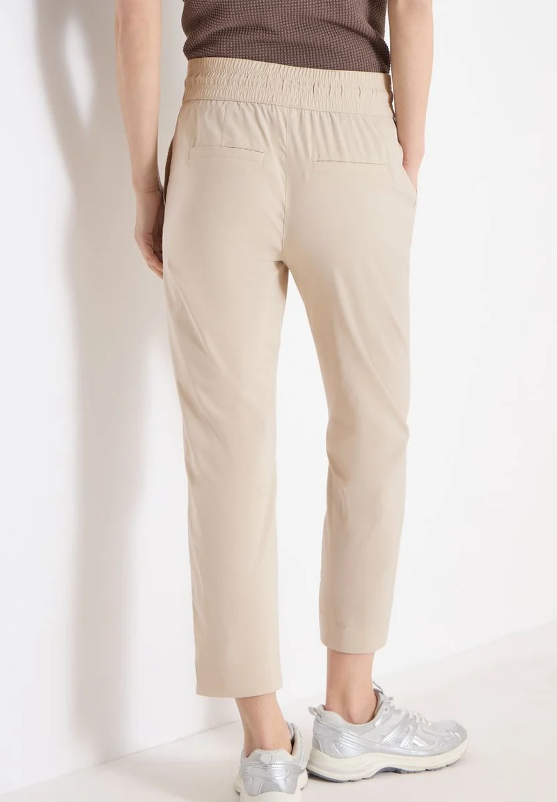 Mid Waist Slim Leg Hose im Casual Fit