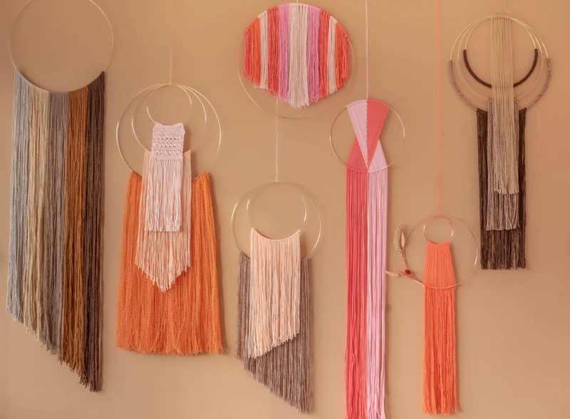Makramee-Anleitung „Yarn and Colors More Wall Hangings“ – Musterpaket