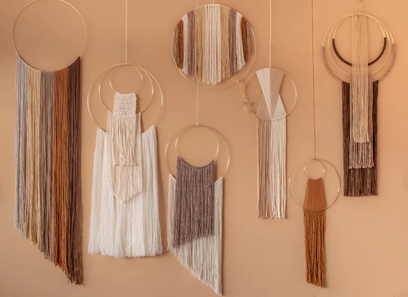 Makramee-Anleitung „Yarn and Colors More Wall Hangings“ – Musterpaket