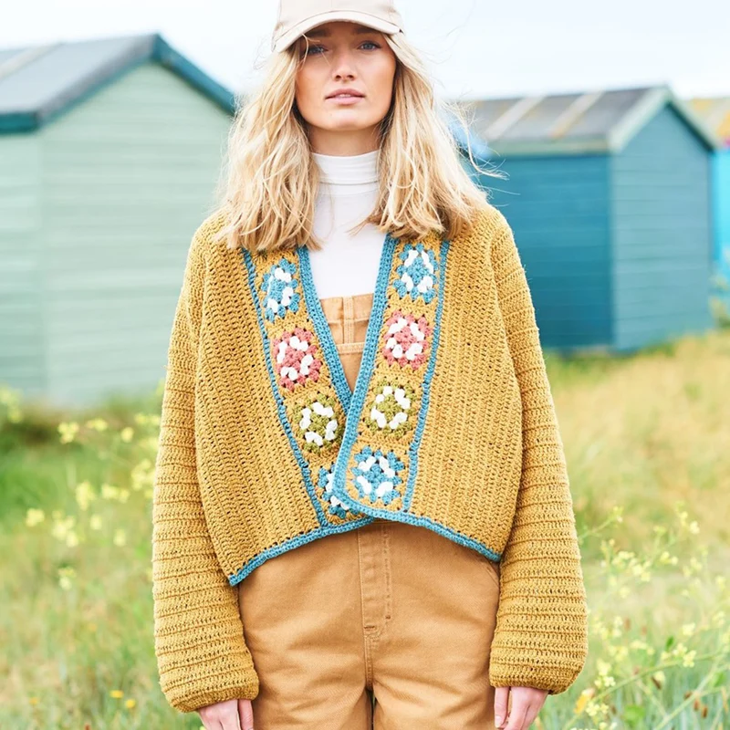 Stylecraft ReCreate DK Granny-Motiv-Pullover – Häkelanleitung (digital)