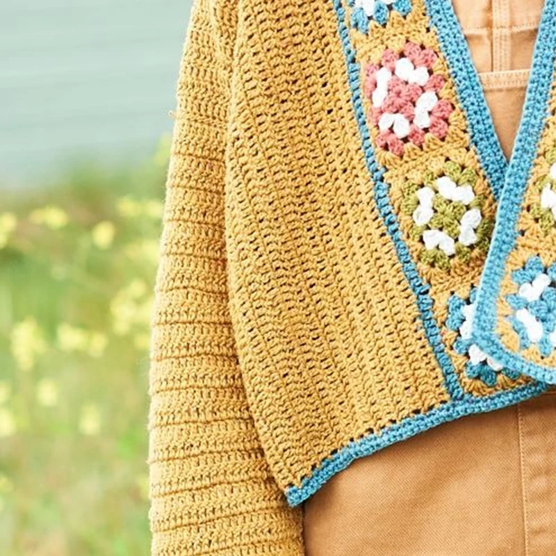 Stylecraft ReCreate DK Granny-Motiv-Pullover – Häkelanleitung (digital)