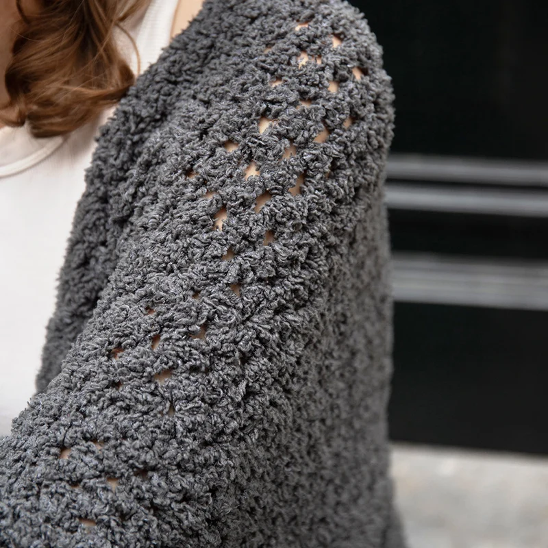 Häkelpaket „BudgetYarn Soft Aran Granny Stripe“ – Jacke
