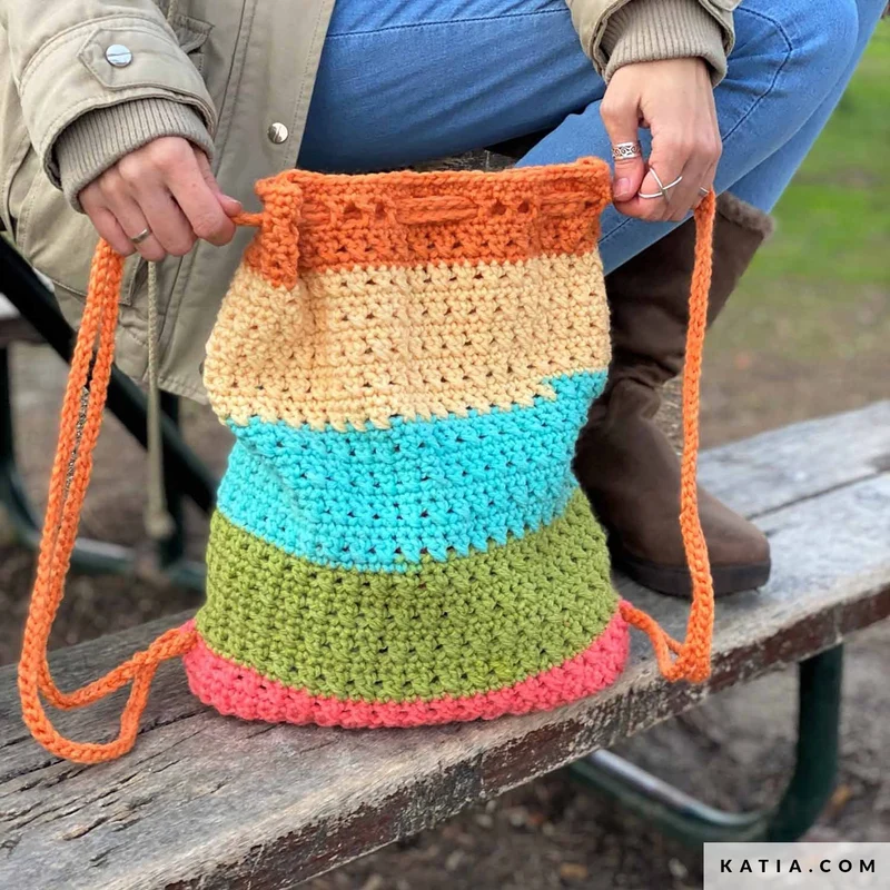 Häkelanleitung „Katia Boomer“-Rucksack (digital)