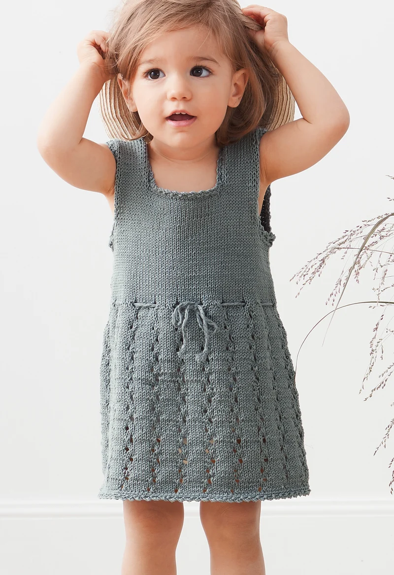 Strickpaket „Cotone“ – Mädchenkleid