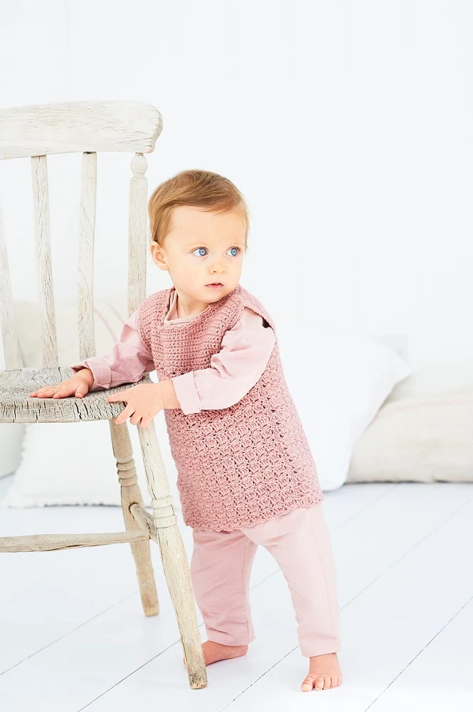 Häkelanleitung Stylecraft Bambino DK Nr. 9607 Kinderkleider (digital)