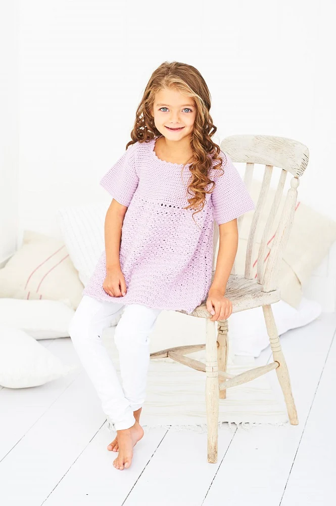 Häkelanleitung Stylecraft Bambino DK Nr. 9607 Kinderkleider (digital)