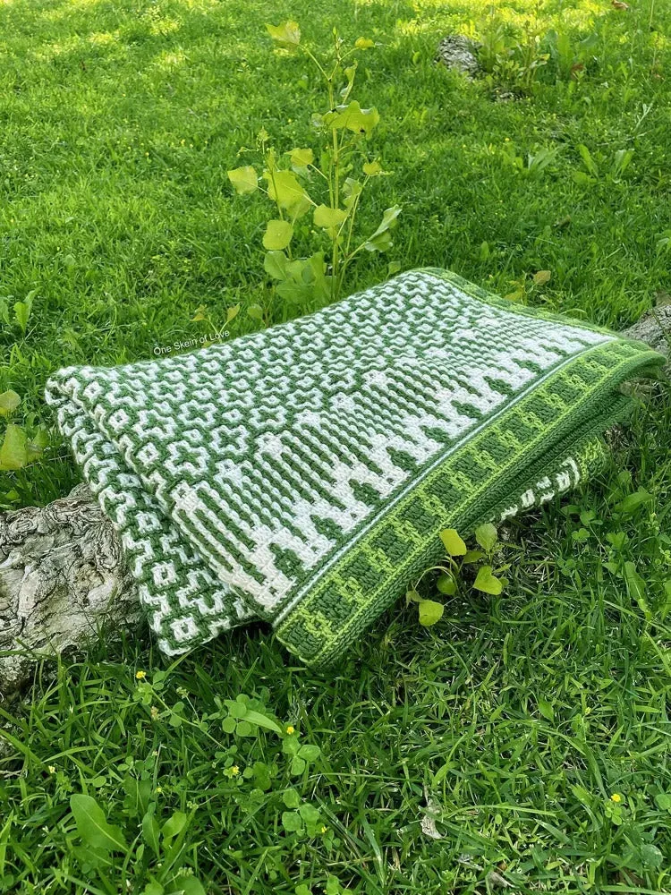 „Go with the flow“-Decke von Ana Morais Soares – „One Skein of Love“-Häkelpaket