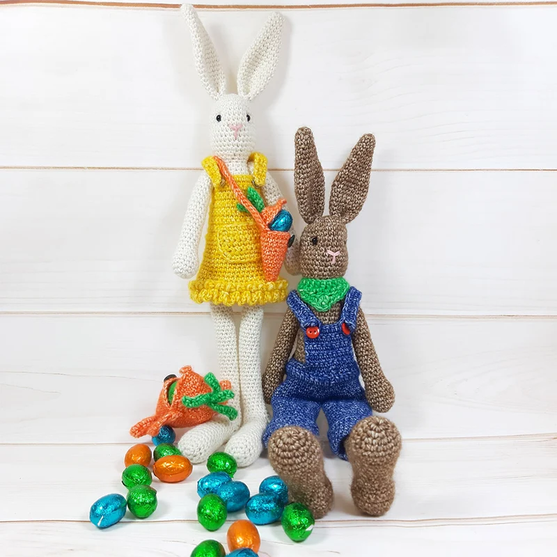 Häkelpaket „Häschen mit Trüffel und Fudge“ – CB’s Creations
