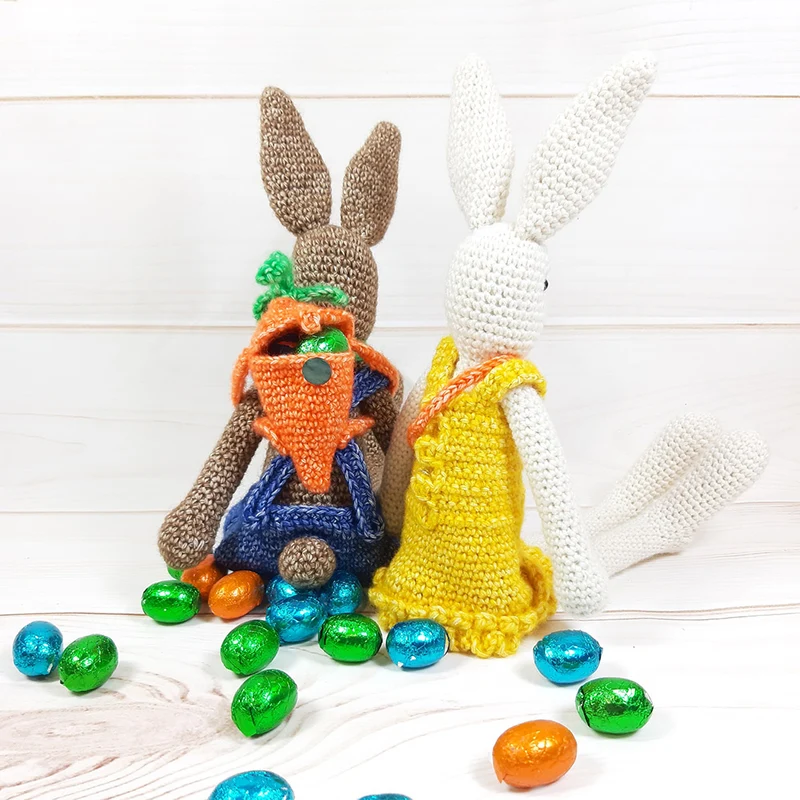 Häkelpaket „Häschen mit Trüffel und Fudge“ – CB’s Creations