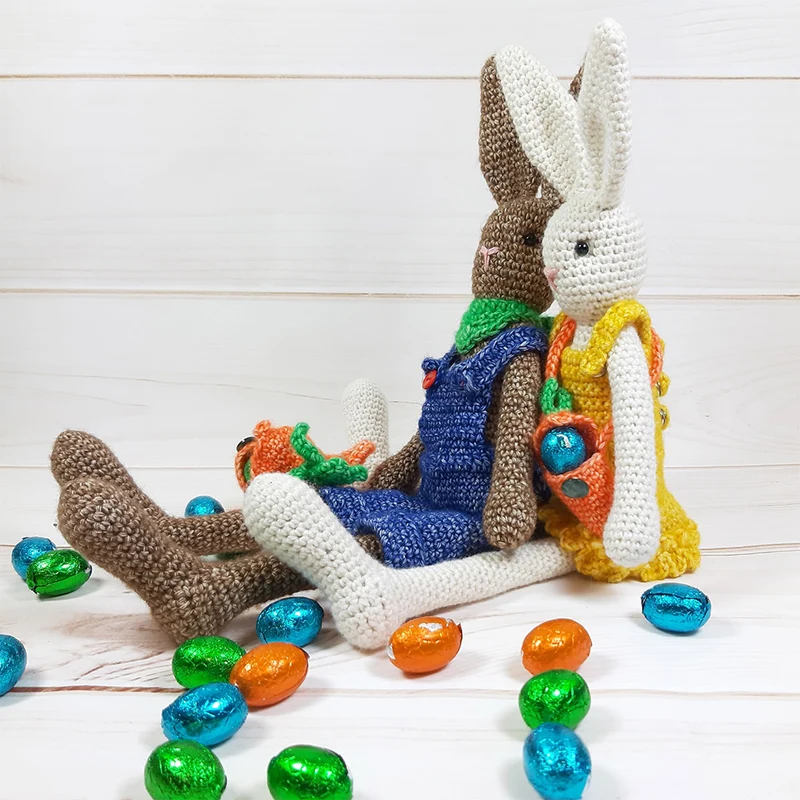 Häkelpaket „Häschen mit Trüffel und Fudge“ – CB’s Creations