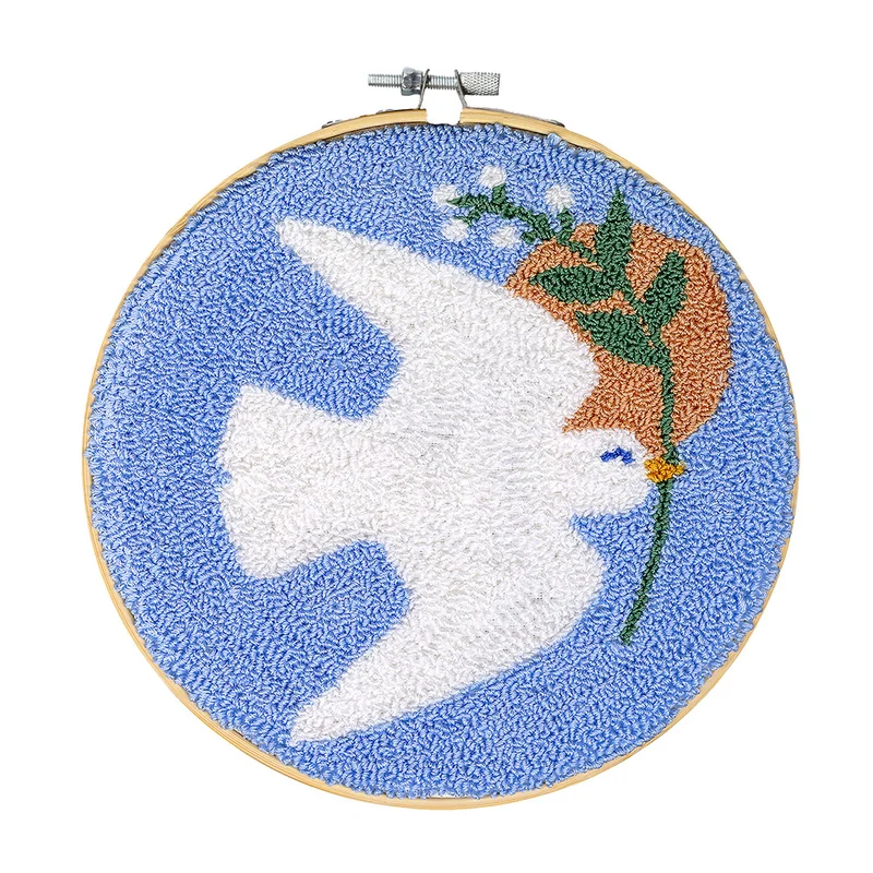 Restyle-Stanzset „Friedens taube“, 17,8 cm, rund 2