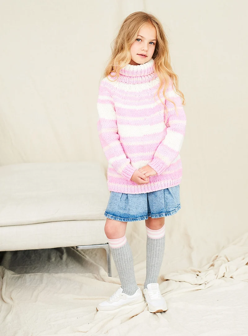 Stylecraft-Pullover aus „Merry Go Round Chunky“ 10048