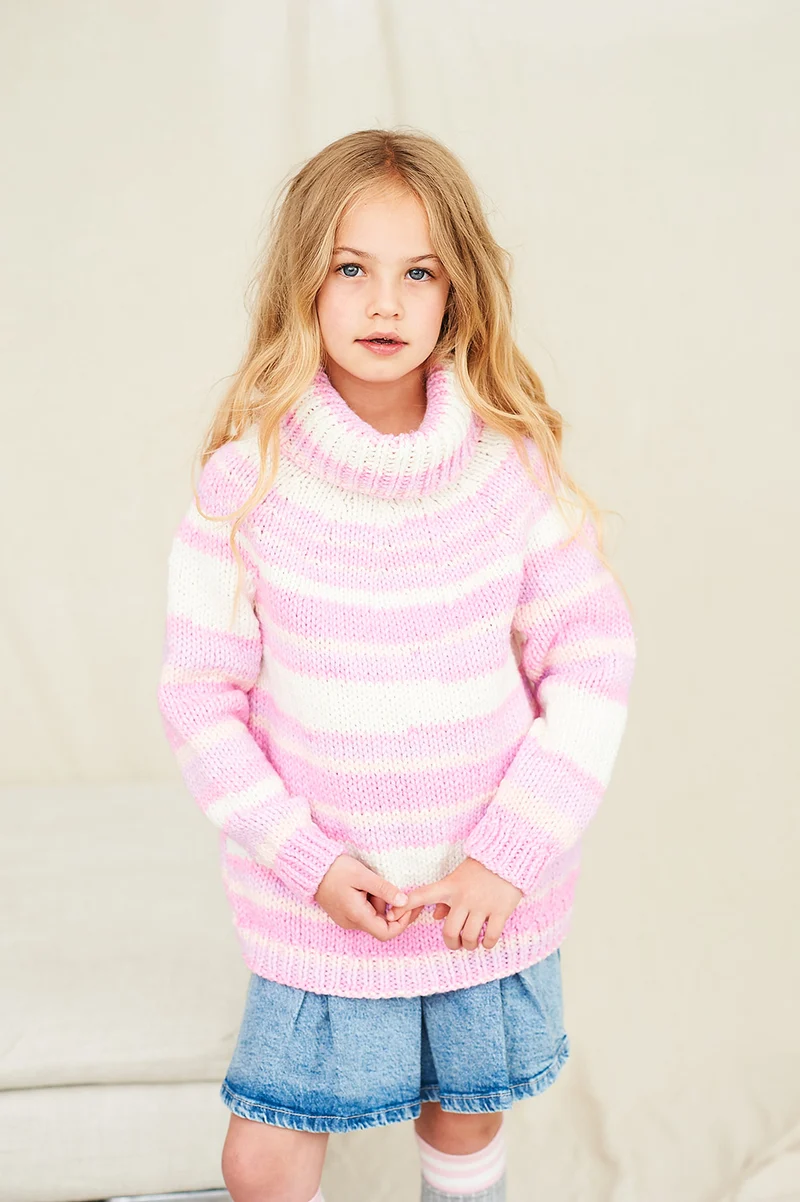 Stylecraft-Pullover aus „Merry Go Round Chunky“ 10048