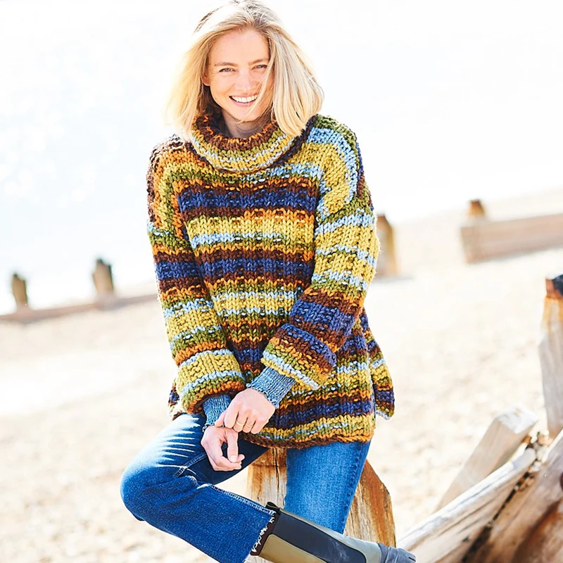 Stylecraft Merry Go Round XL Pullover-Strickanleitung (digital)