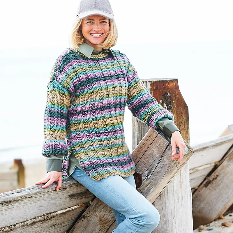 Stylecraft Merry Go Round XL Pullover-Strickanleitung (digital)