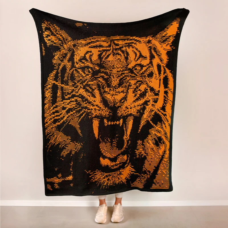 Häkelpaket für die Decke „Ravishing Roar“