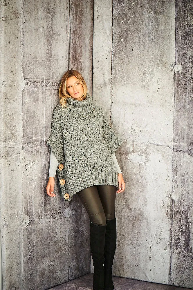Strickanleitung Stylecraft Special XL Tweed Super Chunky Nr. 9807: Poncho und Pullover