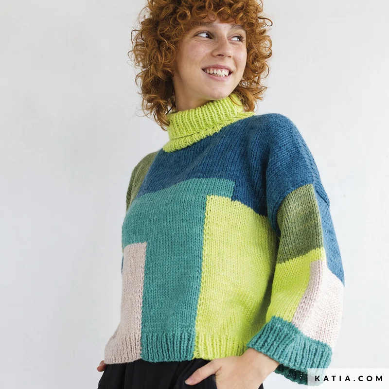 Strickanleitung „Katia Boomer Pullover“ (digital)