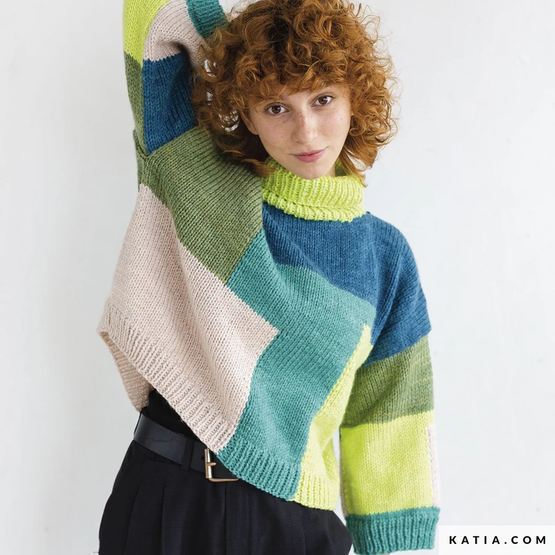 Strickanleitung „Katia Boomer Pullover“ (digital)