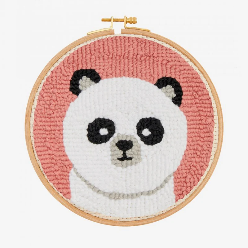 Punch-Needle-Anleitungen für den Panda-Bär (digital)