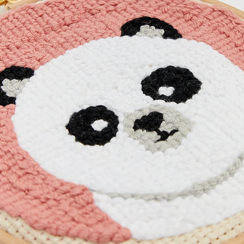 Punch-Needle-Anleitungen für den Panda-Bär (digital)