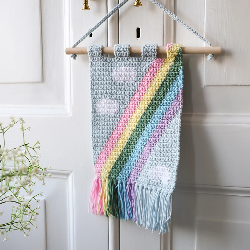 Häkelpaket „Frühlings-Wandbehang“