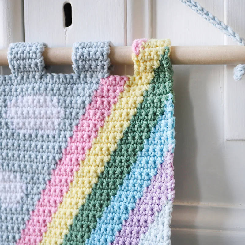 Häkelpaket „Frühlings-Wandbehang“