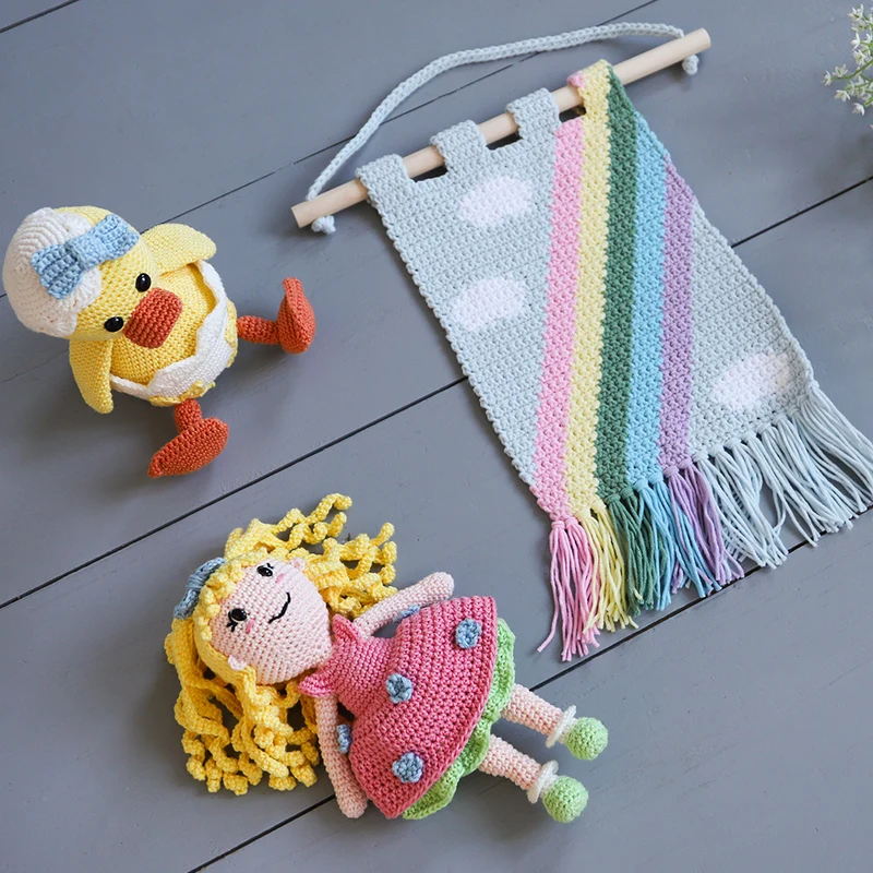Häkelpaket „Frühlings-Wandbehang“