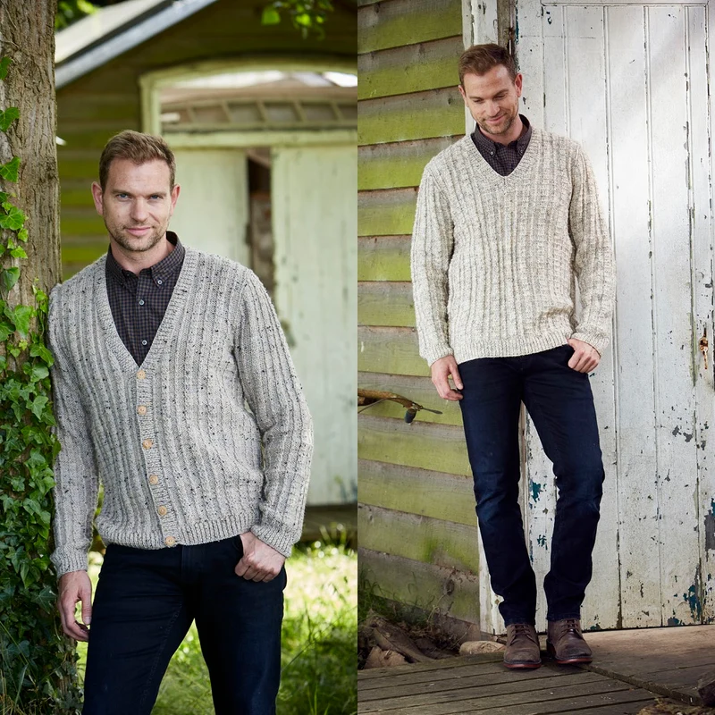 Strickanleitung Stylecraft Special Aran With Wool Nr. 9341 Herrenpullover und -jacke