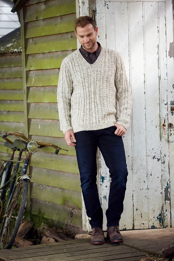 Strickanleitung Stylecraft Special Aran With Wool Nr. 9341 Herrenpullover und -jacke
