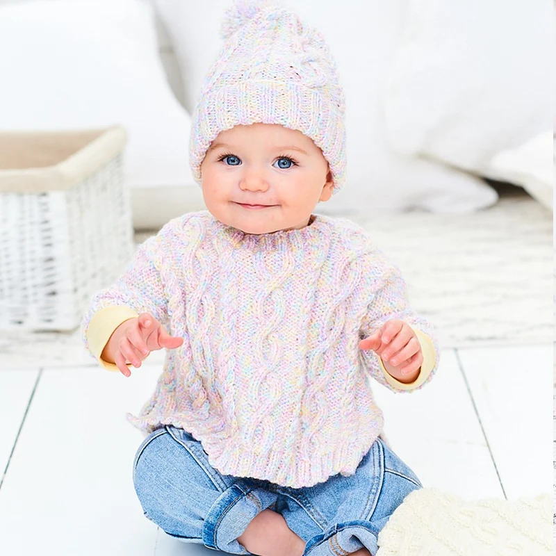 Strickanleitung „Stylecraft Sweet Dreams“ – Baby-Poncho, Decke und Mütze