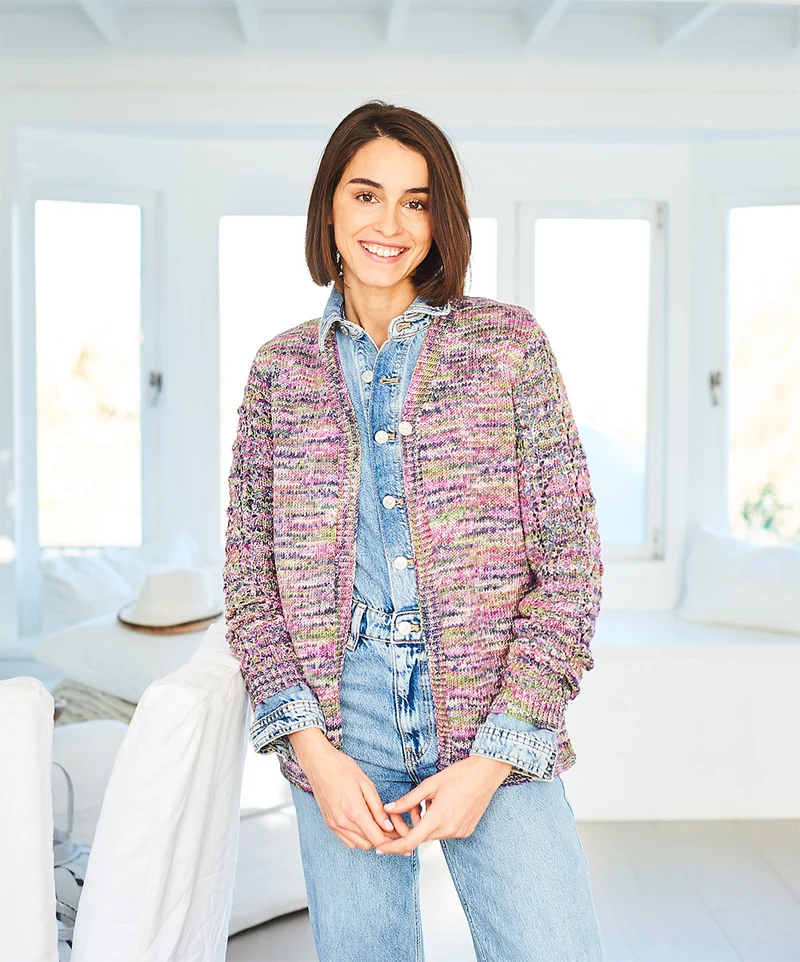 Stylecraft Strickjacke & Tanktop aus „Batik Elements Swirl DK“