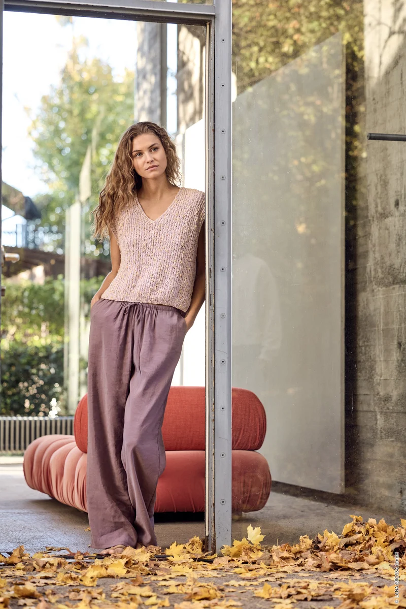 Lana Grossa Popcorn 013 Reseda-Grün/Beige/Camel/Nougat