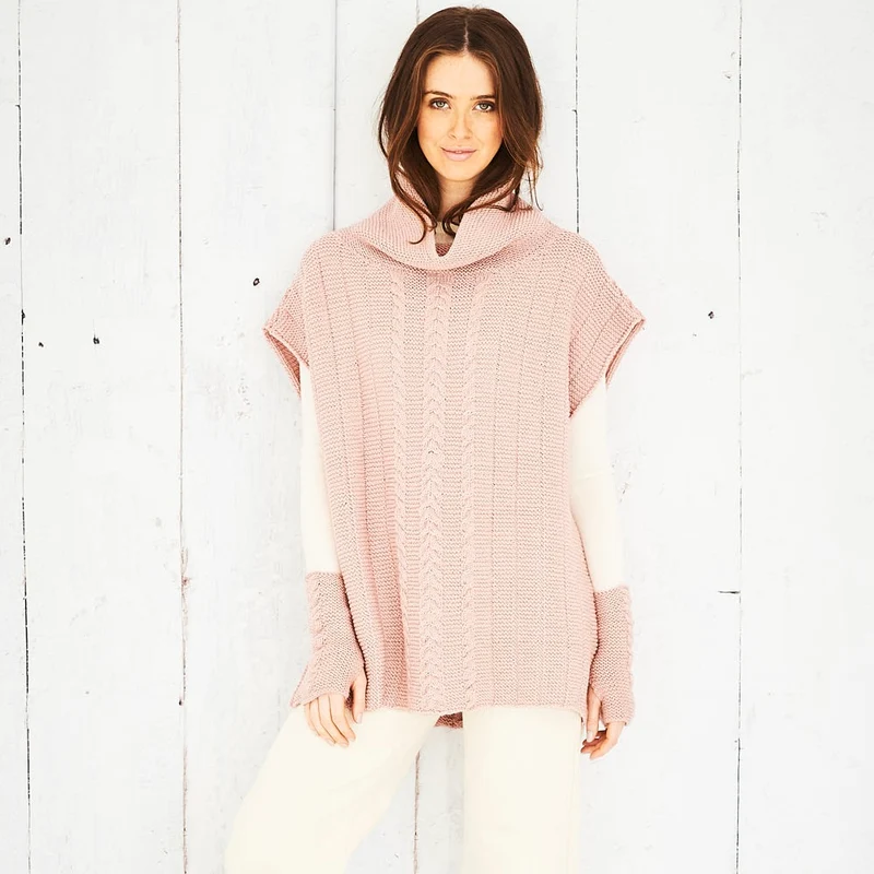 Strickanleitung Stylecraft Bellissima DK Nr. 9700: Poncho und Fäustlinge