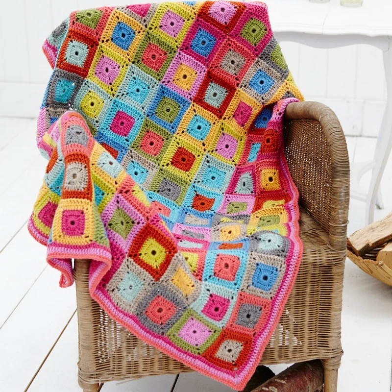 Häkelanleitung Stylecraft Life DK Nr. 9232 Decke