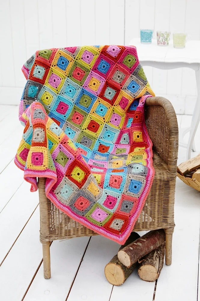 Häkelanleitung Stylecraft Life DK Nr. 9232 Decke