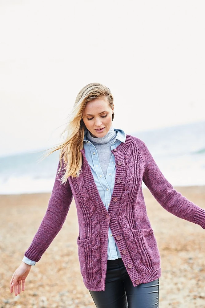 Strickanleitung Stylecraft Highland Heathers Aran Nr. 9871 Strickjacken