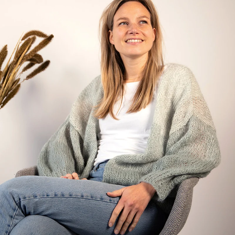 Strickpaket „Cloud Cardigan Degradé“
