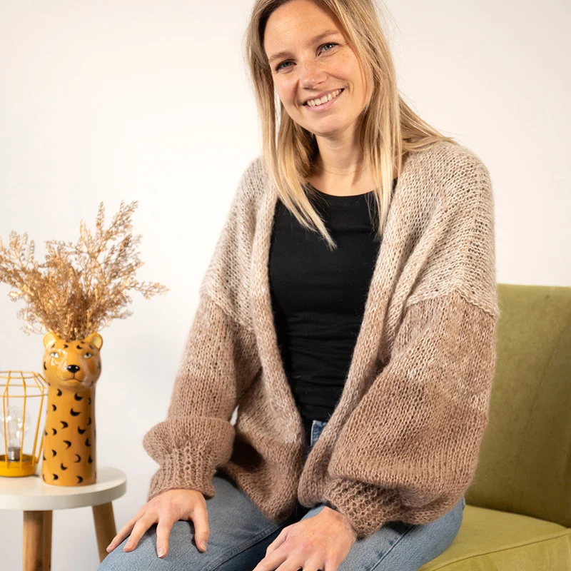 Strickpaket „Cloud Cardigan Degradé“