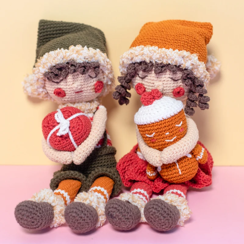 Weihnachtself-Junge – Häkelpaket