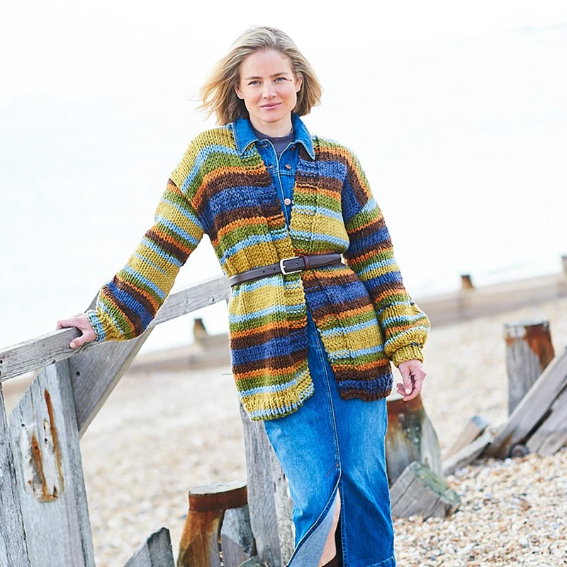 Stylecraft Merry XL Go Round Pullover-Strickanleitung (digital)